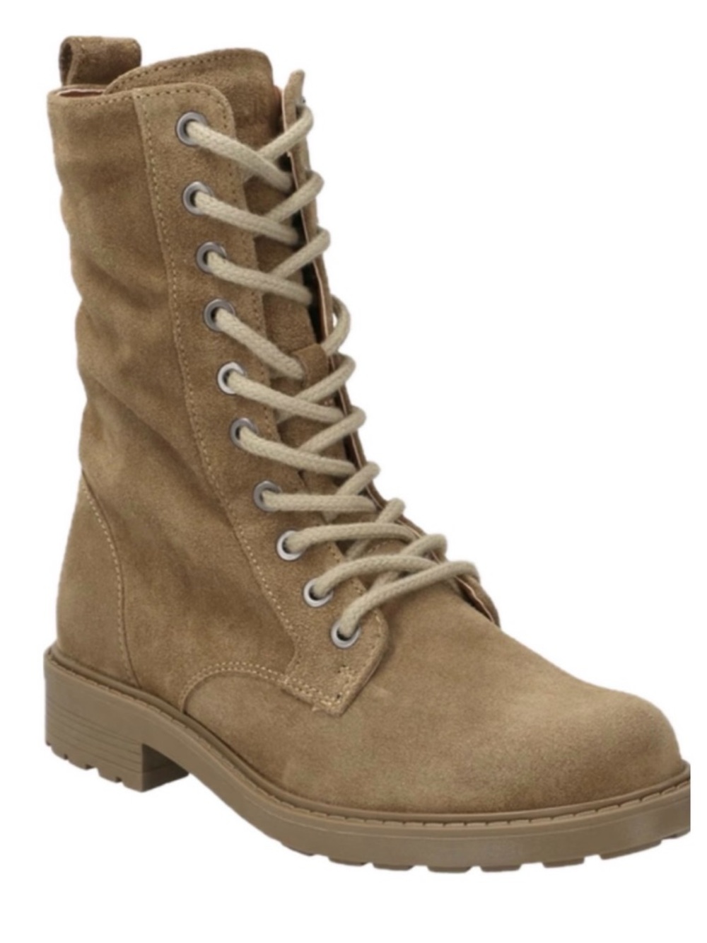 Clark’s Orinoco Suede Combat Boot with Lace up and inner zip 7.5